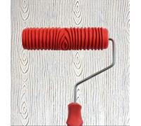 Psivika Rouleau de peinture décoratif en caoutchouc avec poignée en plastique pour traitements muraux, décoration de meubles et finitions d'armoires 17,8 cm