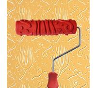 Psivika Rouleau de peinture décoratif en caoutchouc avec poignée en plastique pour traitements muraux, décoration de meubles et finitions d'armoires 17,8 cm