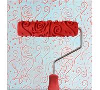 Psivika Rouleau de peinture décoratif en caoutchouc avec poignée en plastique pour traitements muraux, décoration de meubles et finitions d'armoires 17,8 cm
