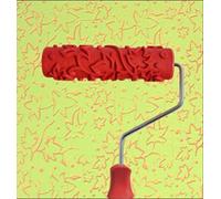 Psivika Rouleau de peinture décoratif en caoutchouc avec poignée en plastique pour traitements muraux, décoration de meubles et finitions d'armoires 17,8 cm