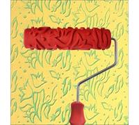 Psivika Rouleau de peinture décoratif en caoutchouc avec poignée en plastique pour traitements muraux, décoration de meubles et finitions d'armoires 17,8 cm
