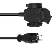 PSSO Extension 3x1.5 10m 3-fois bk - Câbles Schuko