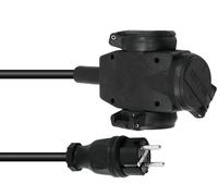 PSSO Extension 3x2.5 10m 3-fois bk - Câbles Schuko