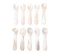 Pssopp 10 Cuillères à en Coquille de 10 Cm, Coquille Matériel, pour Service de