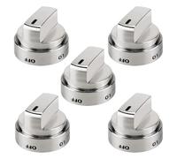 Pssopp 5 Pièces de Rechange pour Boutons de Poêle, 5,3x5,9 Cm, Argent (SILVER)