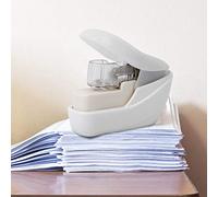 Pssopp Agrafeuse sans Agrafes, Mini Agrafeuse Légère sans Aiguille en ABS pour Reliure de 4 Pages, Idéale pour une Utilisation au Bureau et à l'école