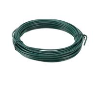Pssopp Attaches pour Plantes de Jardin Attaches Torsadées pour Plantes Fils de Support pour 1 Rouleau de 3 Mm 800 Fils de Fer Verts Flexibles et Pliables avec 20 Clips pour Fleurs (12 m/39,4 Pieds)