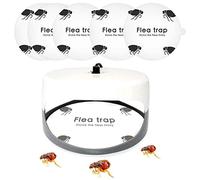Pssopp Autocollants Piège à Puces Pièges à Mouches 5 Pièces Recharge Disques Collants Blancs pour la Maison Chambre à Coucher Maison pour Animaux de Compagnie avec Coffre-Fort pour (1)