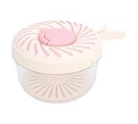 Pssopp Bol de Lavage de Fruits, Bol de Lavage de Fruits en PET PP de qualité Alimentaire, Essoreuse à Salade, Système de Drainage à Mailles Fines, Poignée Pliable pour le Stockage de Produits Frais