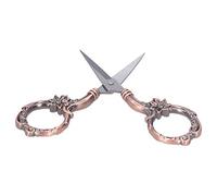 Pssopp Ciseaux à Broder, Acier Inoxydable Vintage, Ciseaux Tranchants pour Point de Croix, Idéaux pour la Couture et les Travaux d'aiguille (Or Rose)