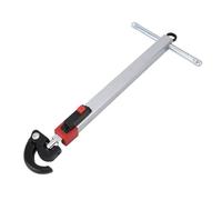 Pssopp e Lavabo Télescopique e Robinet Réglable en Acier Inoxydable avec Double Mâchoire pour Drain de Baignoire et évier, Idéale pour les Tâches de Plomberie à Domicile