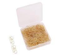 Pssopp Clips de Fournitures de Bureau, Mini Clips de Marque-Page en Métal Trombones Décoratifs Mignons avec un Design Charmant pour l'Organisation de Cartes d'Enveloppe de Journal de Carnet 100PCS