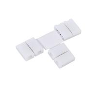 Pssopp Connecteur de Bande LED RVB 5050, Adaptateurs en Forme de PVC 4 Broches X T 10 Mm 5 Pièces, Plug and Play sans Soudure pour Bande d'angle, Connexion Divisée, Bricolage à Domicile (T)