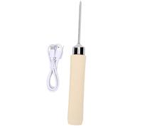 Pssopp Couteau à Beurre électrique Chauffant, Acier Inoxydable 2600 MAh | Étale le Beurre Déchirer le Pain, Lame Inoxydable, Se Rince Proprement, Prise Ergonomique, Pour Tartines Fromage Cuisson