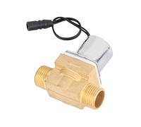 Pssopp Électrovanne de Capteur d'urinoir de Salle de Bains en Cuivre 6V, Vanne de Chasse Automatique G1 2, Remplacement Universel avec 4 Types en Option pour la Réparation de Toilettes