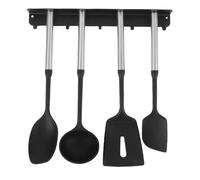 Pssopp Ensemble d'ustensiles de Cuisine, Spatule en Silicone et Louche à Soupe avec Poignée en Acier Inoxydable 304, Résistance à la Chaleur de 446 °F, Résistant aux Rayures pour la Cuisine Maison,