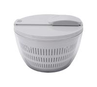 Pssopp Essoreuse à Salade de Cuisine, Grande capacité Transparente (GRAY) | La Poignée à Tirer Fait Tourner les Légumes Verts à Sec, un Bouton D'arrêt Se Verrouille de Manière Stable, Laver, Rincer