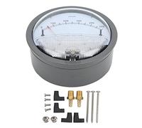 Pssopp Manomètre Différentiel, 1/8in NPT Double Interface, Cadran en | Mesure positive négative et vide, double filetage femelle 1/8 pouces monté à l\'arrière, couvercle transparent transparent