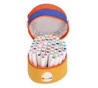 Pssopp Marqueurs de Peinture Acrylique de qualité Artiste, Ensemble de 60 Couleurs, Stylos et Marqueurs, Stylos Liquides Permanents à Pointe Fine pour Illustration sur Toile ou Projets Artistiques