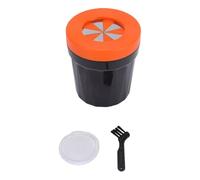 Pssopp Mini Poubelle de Voiture avec Couvercle, Poubelle Portable pour Porte-gobelet, Accessoires de Bureau, de Maison, de Véhicule avec 30 Sacs Poubelles, Matériau ABS Robuste, F