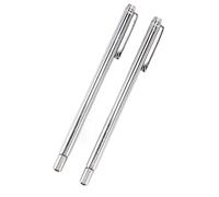 Pssopp Outil de Ramassage Magnétique Télescopique, Lot de 2 Pinces Magnétiques Rétractables en Acier Inoxydable avec Clip pour Stylo, Tige Extensible pour Ramasser des Vis, des écrous, des Boulons