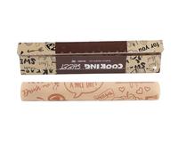 Pssopp Papier sulfurisé pour la Cuisson, 8 M × 30 Cm, Rouleau de Papier sulfurisé Antiadhésif Marron Résistant à la Graisse pour la Cuisson, les Grillades, la Friteuse à Air à la Vapeur (BROWN)
