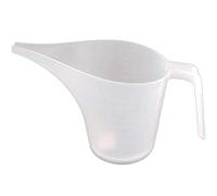 Pssopp Pichet à Entonnoir en Plastique Transparent, Tasse à Mesurer de 1000 Ml avec Bec Verseur, Longue Bouche Pointue pour Confiture, Pâte, Sirop, Mélange de Crêpes, Miel, Remplissage de Bocaux