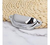 Pssopp Poignée de Tirage Semi-circulaire Style Chinois, Coque en Fer | Construction en Fer, Longueur de 9,7 Cm, Entraxe de 8,4 Cm, Compatible avec Armoire à Pharmacie et Bibliothèque, Vis de