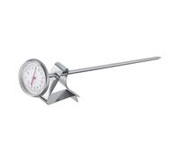 Pssopp Thermomètre à Lait, Outil de Température pour Mousser en Acier Inoxydable avec Support à Clip, Jauge de 14 à 230 Fahrenheit, Lecture Précise, Facile à Nettoyer, pour Barista Home Cafe Latte Art