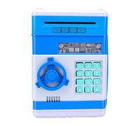 Pssopp Tirelire électronique, Coffre à Monnaie avec Mot de Passe à 4 Chiffres for Billets et Espèces (Blue)