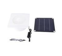 Pssopp Ventilateur D'extraction Solaire de 6 Pouces 12V 10W Panneau Solaire IP67 Ventilateur de Ventilation étanche avec Panneau Haute efficacité 10W pour Serre Poulailler
