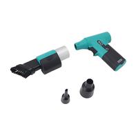 Pssopp Ventilateur Turbo Portable 130 000 Tr/min Puissant Plumeau D'air pour le Séchage des Poils D'animaux, Mini Souffleuse à Neige Portable avec Batterie 3000 MAh pour le (GREEN)
