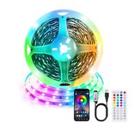 PSTAR Ruban LED 3 m, TV LED pour 45"- 65" TV, Musique Sync Bluetooth APP et Télécommande TV LED Strip USB Alimenté pour Chambre, Plafond, Décoration de Fête, Jeux