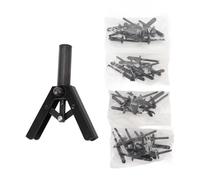 Psytfei Ensemble d'outils de rivetage, outil de rivetage professionnel à une main avec 40 Rivets en plastique pour panneaux de porte de voiture, métaux et plastique