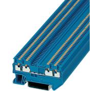 Bloc de jonction simple Phoenix Contact PT 1,5/S-QUATTRO BU 3208208 bleu 50 pc(s)
