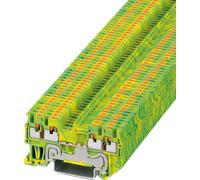 PT 1,5 QUAT S PE - Bloc de jonction pour conducteur de terre, PT 1,5/S-QUATTRO, ver