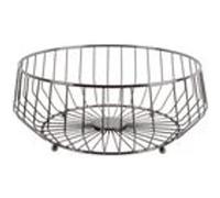 Pt Living - Grande corbeille à fruits en métal Linea gris fumé Gris fumé G