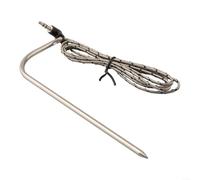 PT1000 Sonde de température en acier inoxydable pour support (noir) | Capteur PT1000 précis, réponse rapide, thermostats numériques, résultats constants, fiable