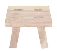 Ptasccne Escabeau en Bois, Petit Tabouret, Kaki | Design frais et simple, pratique for se laver les mains et les pieds, aide à augmenter la hauteur. tabouret
