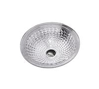 PTBMSE Éviers en verre, lavabo rond de salle de bain évier artistique transparent cuvette évier comptoir lavabo avec anneau de montage de vidange pop-up W