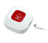 Ptdfjspt Bouton D'Appel SOS Intelligent Tuya WiFi D'Urgence, Téléavertisseur pour Soignant et Émetteur D'Alerte Téléphonique pour Personnes Âgées