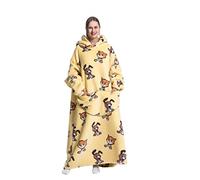 Pterygoid Sweat Plaid Extra Long,Pull Plaid à Capuche Oversize Adulte | Plaid en laine doux et chaud avec grande capuche et poche, idéal pour canapé, TV et soirées d’hiver, cadeau femme homme