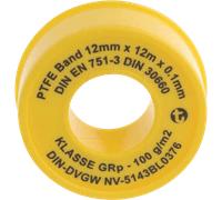 PTFE BAND 12MM - Ruban d'étanchéité 12 mm, PTFE, distributeur de rouleau 12 m