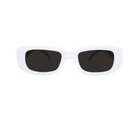 P'TIT CLOWN - 10889 - Lunettes Michel - Rectangles - Accessoire Déguisement Carnaval, Cosplay, Halloween, Fête Costumée, Rétro - Plastique - Blanc