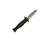 P'TIT CLOWN - 19059 - Couteau Factice Lame Rentrante - Rétractable - 18 cm - Noir - Accessoire de Déguisement en Plastique Réutilisable pour Carnaval, Halloween, Cosplay, Tour de Magie