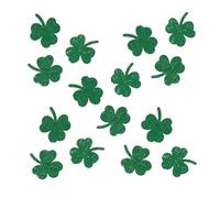 50 confettis table trèfle shamrock vert pailleté - 23238