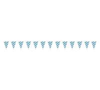 P'TIT CLOWN - 23847 - Guirlande Bavaroise - Bannière Oktoberfest - Fanions Triangulaires à Motifs - Déco Fête de la Bière, Soirée Bavaroise, Évènement Costumé, EVG - 10 m