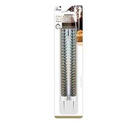 P'TIT CLOWN - 41259 - Fontaines de Fête - Lot de 2 - Accessoires pour Fêtes Anniversaires, Mariages, Noël, Nouvel an, Décoration Gâteaux - Durée d'illumination Environ 60 Secondes - 17,5 cm - Argent