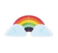 P'TIT CLOWN - 66674 - Paire de Lunettes Arc-en-Ciel - Accessoire de Déguisement - Parfait pour Carnaval, Pride - Adulte - Unisexe