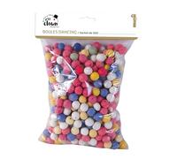 P'tit Clown - 71501 - Boules à Sarbacane en Papier Multicolores - Blowpipe Balls - Accessoire de Fête Amusant pour Jeux et Animations - Parfait pour Carnaval, Nouvel an, Saint Sylvestre - Lot de 500